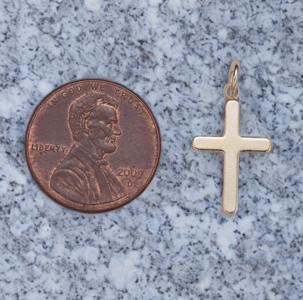 14K Gold Filled Cross Charm