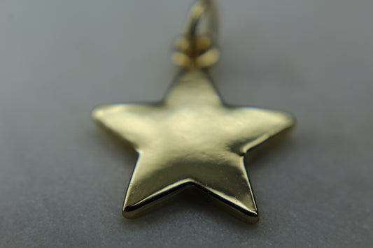 14K Gold Plated Star Charm