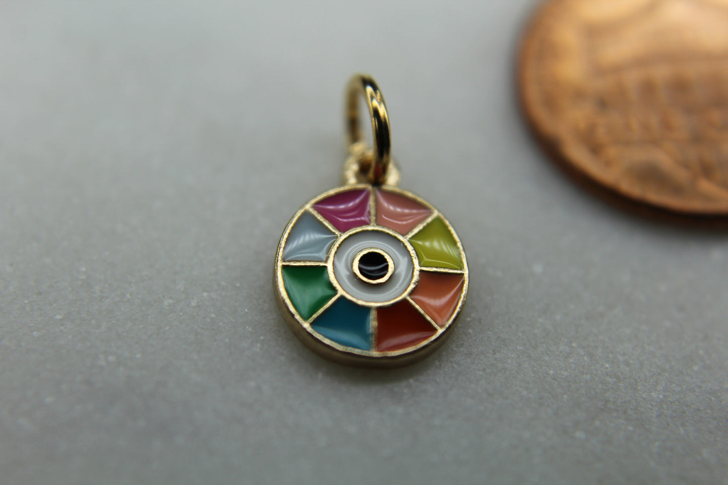 Evil Eye Enameled Charm