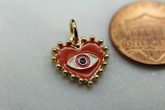 Evil Eye Enameled Charm