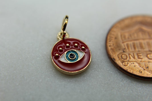 Evil Eye Enameled Charm