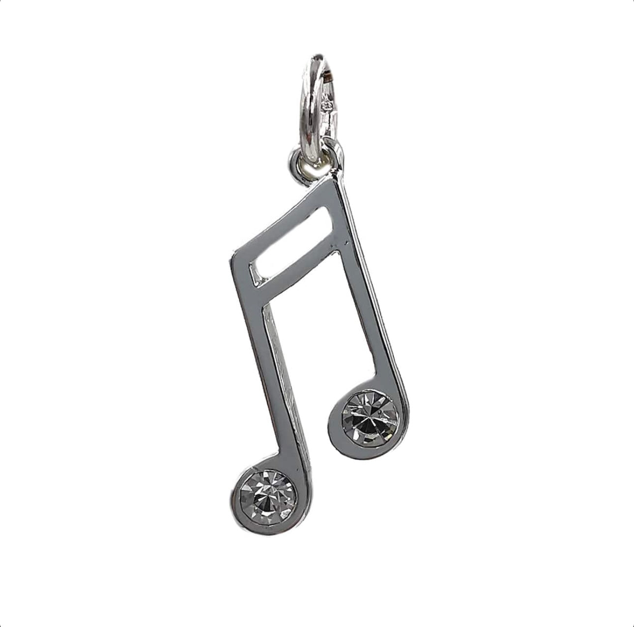 Silver Plated Musical Note