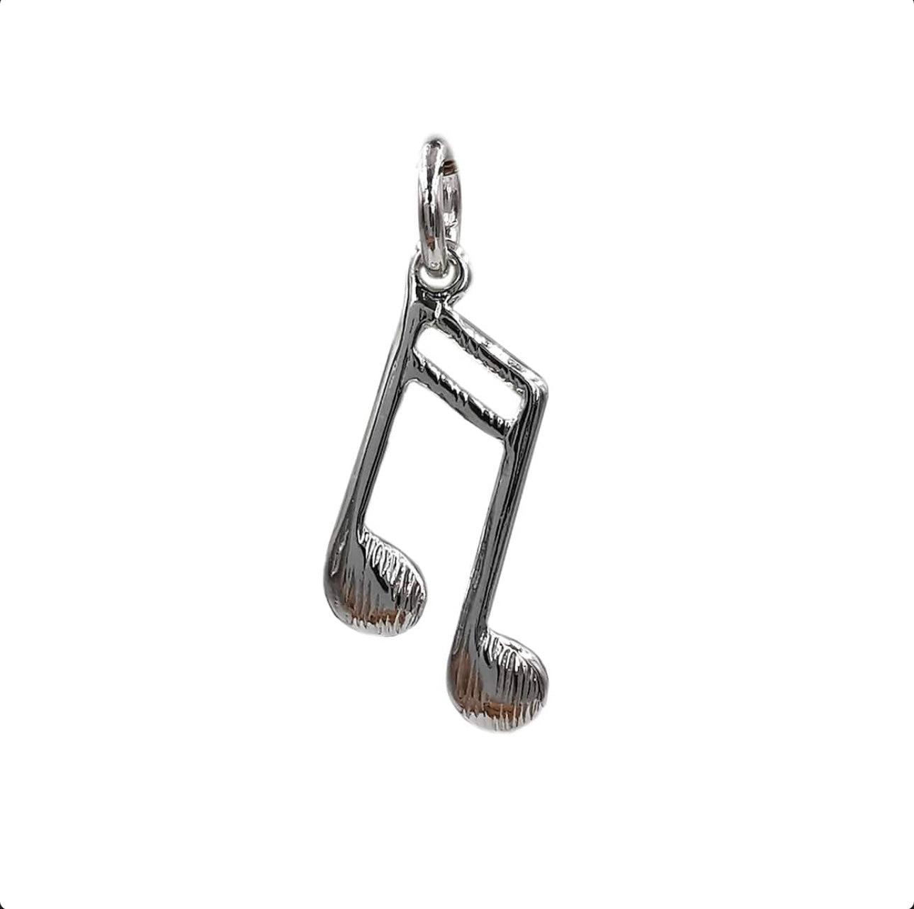 Silver Plated Musical Note