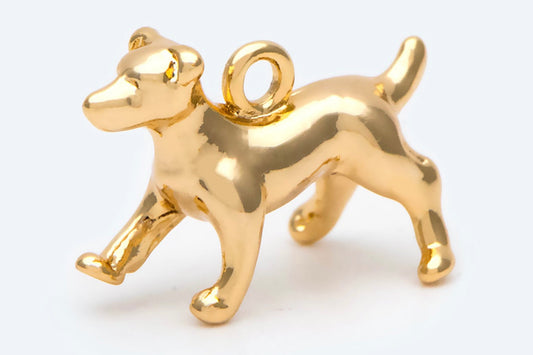 14K Gold Filled Dog Charm